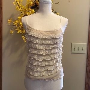 Moda International Ruffle Crop Tank